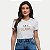 BLUSA LEE MANGA CURTA TSHIRT ALGODÃO SILKADA OFFWHITE FEMININO ADULTO - Imagem 1