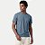 CAMISETA FICO MANGA CURTA COMFORT ALGODÃO LISA GOLA REDONDA AZUL MASCULINO ADULTO - Imagem 1