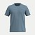 CAMISETA FICO MANGA CURTA COMFORT ALGODÃO LISA GOLA REDONDA AZUL MASCULINO ADULTO - Imagem 2