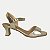 SANDALIA COMFORT FLEX SALTO ALTO ACTIVE COMFORT OURO FEMININO ADULTO - Imagem 1