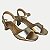 SANDALIA COMFORT FLEX SALTO ALTO ACTIVE COMFORT OURO FEMININO ADULTO - Imagem 3