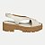 SANDALIA RAMARIM ANABELA MÉDIA LINEN NUDE FEMININO ADULTO - Imagem 1