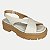 SANDALIA RAMARIM ANABELA MÉDIA LINEN NUDE FEMININO ADULTO - Imagem 2