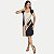 VESTIDO MIRA VEST MANGA CURTA MISTO ESTAMPADO PRETO FEMININO ADULTO - Imagem 1