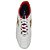 Chuteira Kelmer Campo Couro Branco/Vermelho Masculino - Imagem 3