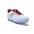 Chuteira Kelmer Campo Couro Branco/Vermelho Masculino - Imagem 2