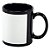 Caneca de Porcelana tarja Preta - Imagem 1
