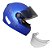 Capacete Moto Fechado Gt Classic Azul Fosco Fw3 + Viseira 56 - Imagem 1