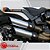 Ponteira softail fat bob 2018 a 2020 chanfro móvel acetinado - Imagem 1