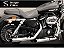 Ponteira sportster 1200 CB 2006/2013 chanfrada cromado cobra - Imagem 2