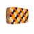 CLUTCH MOSAICO DE MADEIRA + ACRÍLICO MULTICOLOR LARANJA - Imagem 4