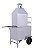 Carrinho de Churrasco Inox (50cm de Churrasqueira) Com Cobertura - Imagem 3