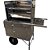 Carrinho de Churrasco Inox (80 cm Churrasqueira) Com Cobertura - Imagem 3