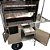 Carrinho de Churrasco Inox (80 cm Churrasqueira) Com Cobertura - Imagem 5
