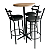 Banquetas - Mesa Pub - Mesas e Cadeiras para Restaurante REF 5300 - Imagem 1