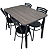 Conjunto com 1 Mesa e 4 Cadeiras - Mesas e Cadeiras para Restaurante REF 6020 - Imagem 1