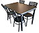 Conjunto com 1 Mesa e 4 Cadeiras - Mesas e Cadeiras para Restaurante REF 6140 - Imagem 3