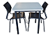 Conjunto com 1 Mesa e 2 Cadeiras - Mesas e Cadeiras para Restaurante REF 7030 - Imagem 1