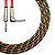 Cabo KWC Iron Textil Instrumento P10 L/Reto 4,5 mts Reggae - Imagem 2