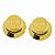 Knob Volume Plástico para Stratocaster Dourado (Duas Unidades) - Imagem 1
