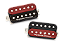 Captador Seymour Duncan (Par) SH4/SH2n Hot Rodded HB Set, Zebra Vermelho/Preto - Imagem 1