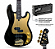 Baixo Lakland Geezer Butler Signature Skyline – Trans Black + Aguilar AmPlug3 - Imagem 1