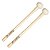Baqueta Vater MVB3 Para Bumbo Marcial 24”-26” - Imagem 1