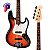 Baixo Lakland Skyline 44-60 PMX Custom – Sunburst com Preamp Trickfish J-Core - Imagem 1