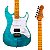 Guitarra Jet JS-450 OBL Ocean Blue – Basswood, Flamed Maple Top, Braço e Escala Roasted Maple, HSS, Tremolo - Imagem 1