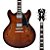 EM BREVE: Guitarra D’Angelico Premier DC - Brown Burst - Gig Bag - Imagem 1