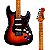 Guitarra Jet JS-300 SB Sunburst – Basswood, Braço Roasted Maple, SSS, Tremolo - Imagem 1