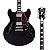 Guitarra D’Angelico Premier DC Black Flake – Semi-hollow - Imagem 1
