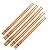 Kit c/ 5 pares - Baqueta Vater American Hickory Drumsticks - Manhattan 7A - Wood Tip - Imagem 1