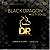 Encordoamento DR Strings Black Dragon Baixo Multi-Scale Coated Aço 45-105 - Imagem 1