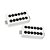 Captador (Set) Seymour Duncan SH-8 Invader, Braço e Ponte, Frost White - Imagem 1