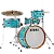 Bateria Tama Club Jam LJK48S AQB Aqua Blue 4 Peças - Imagem 3