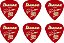 Kit 6 Palhetas Ibanez Paul Gilbert Signature 1.0 mm - Imagem 3