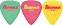 Kit 3 Palhetas Ibanez Steve Vai Signature 1.0 mm – Green/Pink/Yellow Assortment - Imagem 2