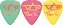 Kit 3 Palhetas Ibanez Steve Vai Signature 1.0 mm – Green/Pink/Yellow Assortment - Imagem 1