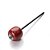 Batedor de Madeira Vermelho para Pedal de Bumbo Gibraltar SC-3263 com Haste Preta - Imagem 1
