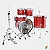 Bateria Acústica Tama Stagestar ST50H5-CDS Candy Red Sparkle com Ferragens e Banco (Sem Pratos) - Imagem 2