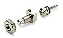 Trava de Correia Schaller S-Lock System 445 Nickel All Parts - Imagem 1