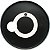 Pele Aquarian Regulator Black 22" Bumbo Furado Filme Simples - Imagem 2