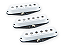 Captadores (Trio) Guitarra APS-2 Alnico II Pro Flat Strat  Set, Branco - Imagem 1