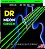 Encordoamento DR Strings NEON Green Baixo 4 Cordas 40-100 - Standard Scale - Imagem 1