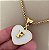 Colar 45Cm Veneziana Coração Love Inicial - Imagem 2
