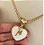 Colar 45Cm Veneziana Coração Branco Love Fé - Imagem 2