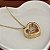 Colar 70Cm Coração Capsula Dourado Love Inicial - Imagem 2