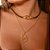 Choker 35Cm Couro Fecho De Imã Laço - Imagem 2
