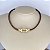 Choker 35Cm Couro Fecho De Imã Laço - Imagem 1